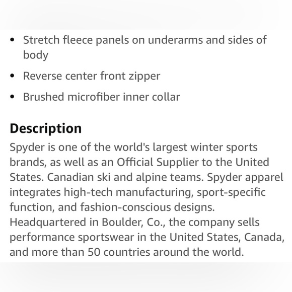 Spyder Men’s Outbound 1/2 Zip Midweight Pullover Stryke Jacket Sz XL - Picture 13 of 13